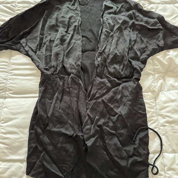 BRAND NEW ZARA BLACK KIMONO CARDIGAN - Picture 2 of 8